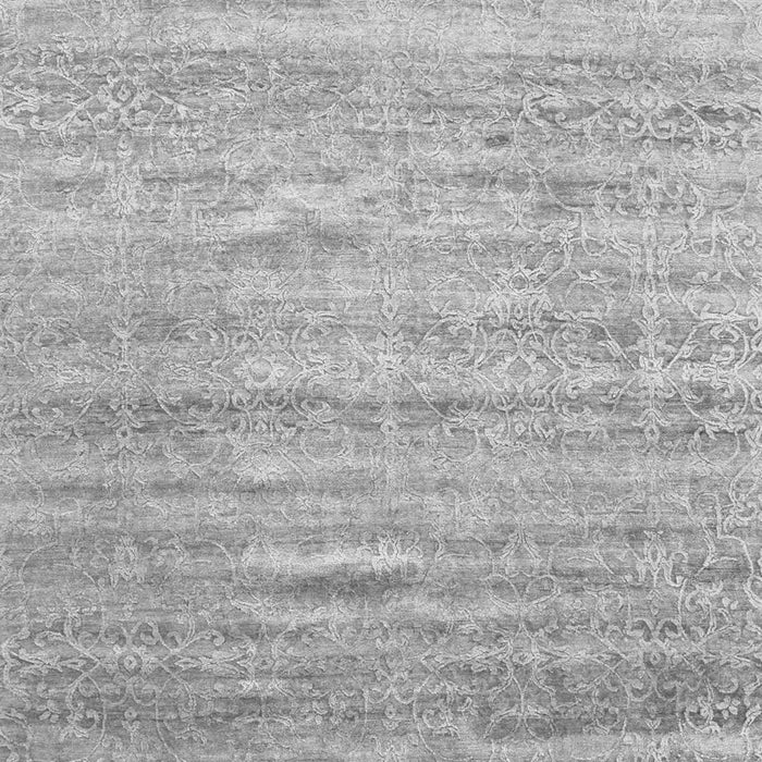Serging Thickness of Machine Washable Abstract Gray Contemporary Rug, wshcon1279gry