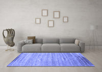 Machine Washable Abstract Blue Contemporary Rug, wshcon1279blu