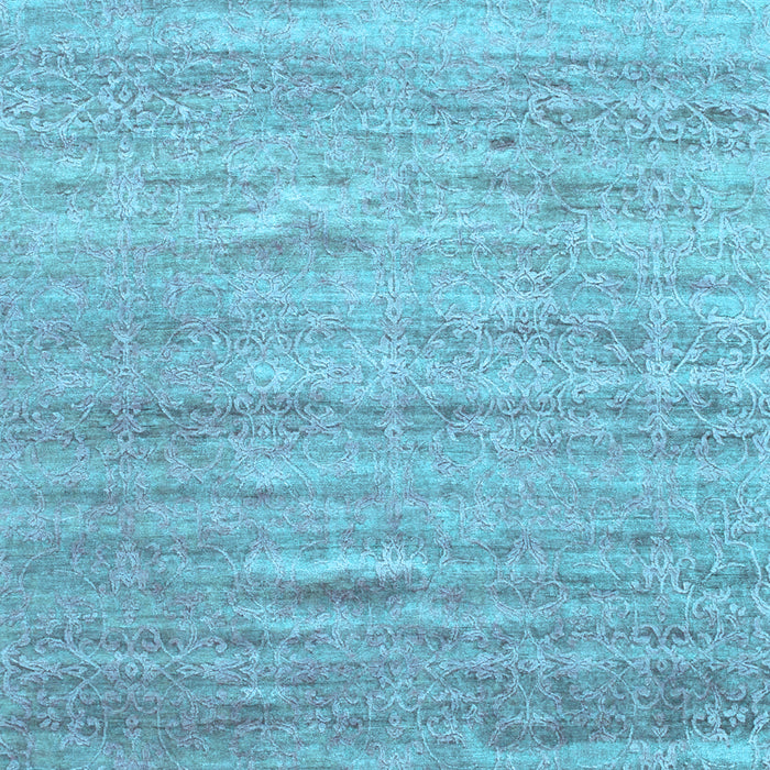 Abstract Light Blue Contemporary Rug, con1279lblu