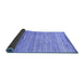 Sideview of Abstract Blue Contemporary Rug, con1279blu