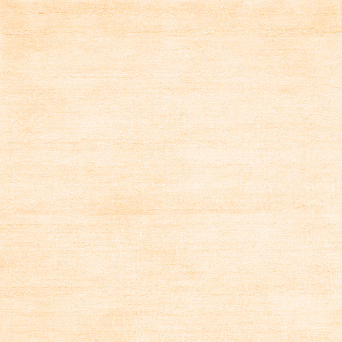 Round Machine Washable Solid Orange Modern Area Rugs, wshcon127org