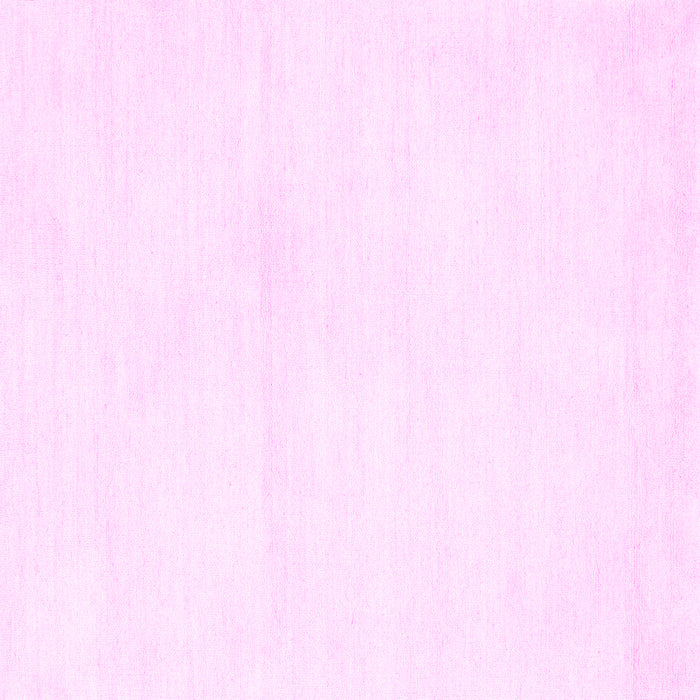Square Machine Washable Solid Pink Modern Rug, wshcon127pnk
