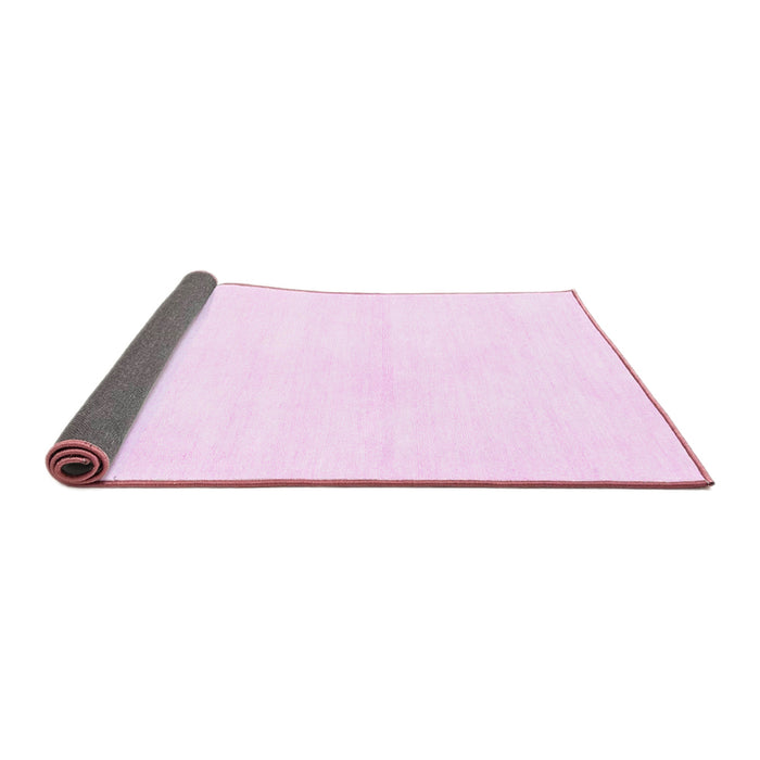 Sideview of Solid Pink Modern Rug, con127pnk