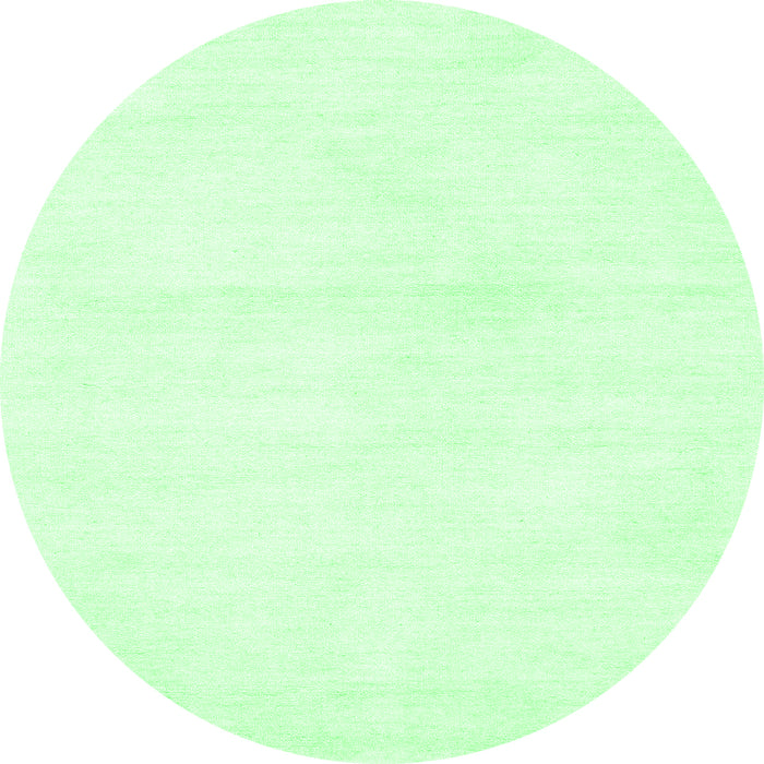 Round Solid Emerald Green Modern Rug, con127emgrn