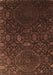 Machine Washable Abstract Brown Contemporary Rug, wshcon1280brn