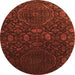 Machine Washable Abstract Orange Contemporary Area Rugs, wshcon1280org