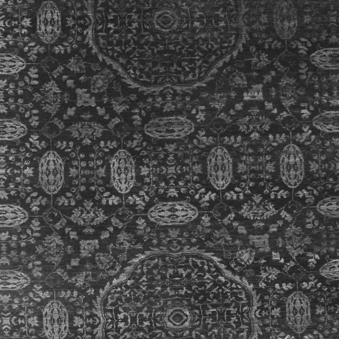 Serging Thickness of Machine Washable Abstract Gray Contemporary Rug, wshcon1280gry