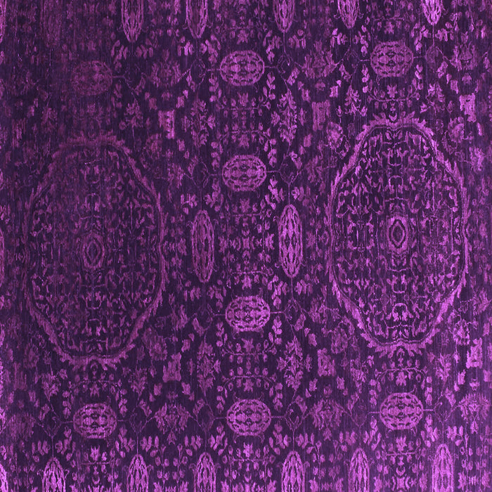 Square Abstract Purple Contemporary Rug, con1280pur