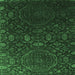 Square Abstract Emerald Green Contemporary Rug, con1280emgrn