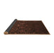 Sideview of Abstract Brown Contemporary Rug, con1280brn