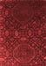 Abstract Red Contemporary Area Rugs