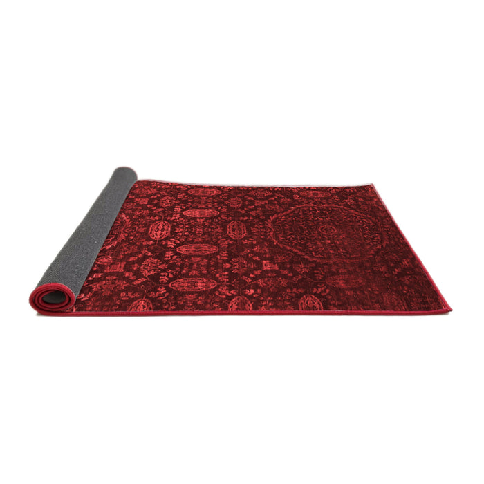 Abstract Red Contemporary Area Rugs