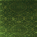 Serging Thickness of Abstract Green Contemporary Rug, con1280grn