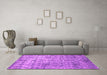 Machine Washable Abstract Pink Contemporary Rug in a Living Room, wshcon1281pnk