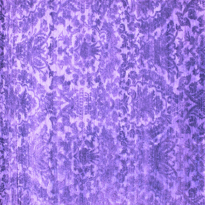 Square Machine Washable Abstract Purple Contemporary Area Rugs, wshcon1281pur