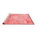 Contemporary Red Washable Rugs