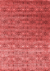 Abstract Red Contemporary Rug, con1283red