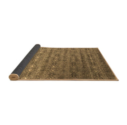 Sideview of Abstract Brown Contemporary Rug, con1283brn