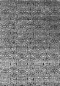 Abstract Gray Contemporary Rug, con1283gry