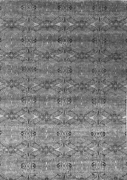 Abstract Gray Contemporary Rug, con1283gry