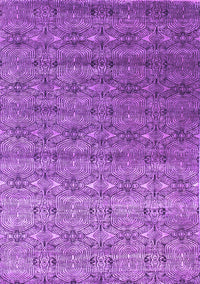 Abstract Purple Contemporary Rug, con1283pur