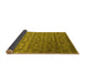 Sideview of Abstract Yellow Contemporary Rug, con1283yw