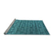 Sideview of Machine Washable Abstract Light Blue Contemporary Rug, wshcon1283lblu