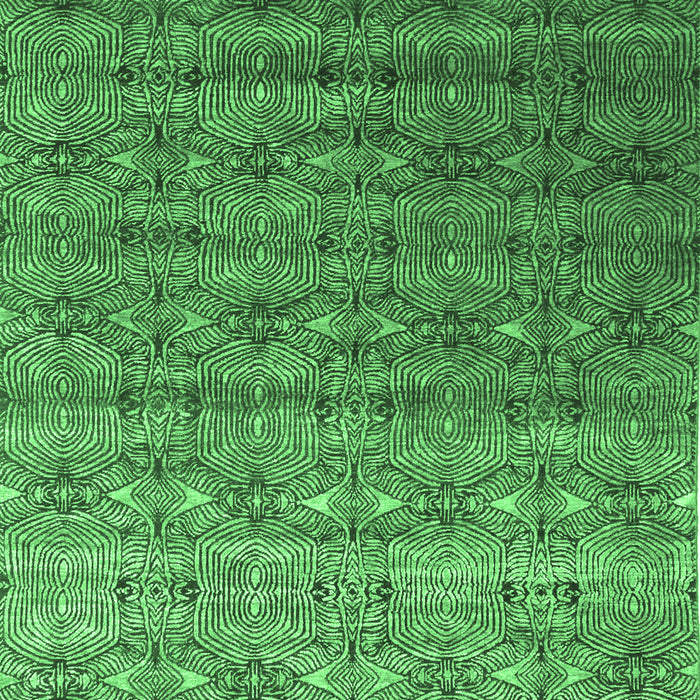Machine Washable Abstract Emerald Green Contemporary Area Rugs, wshcon1283emgrn