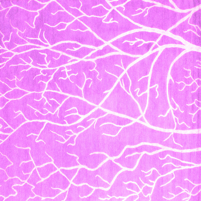 Square Abstract Pink Contemporary Rug, con1284pnk