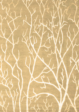 Abstract Brown Contemporary Rug, con1284brn