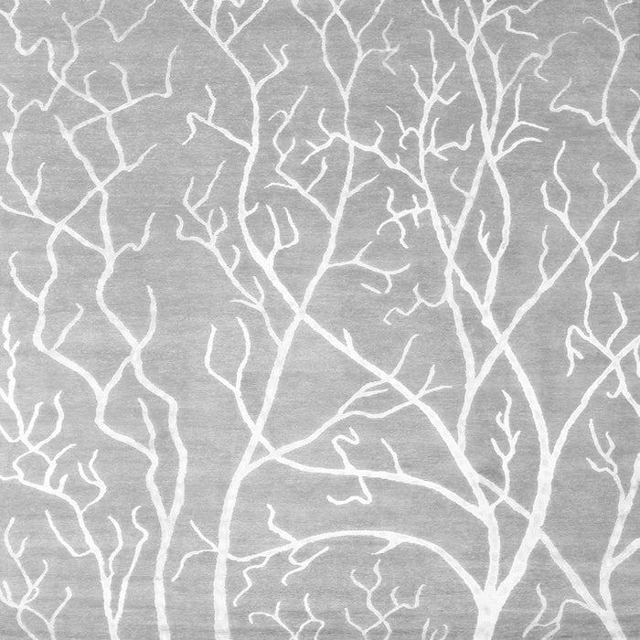 Round Machine Washable Abstract Gray Contemporary Rug, wshcon1284gry