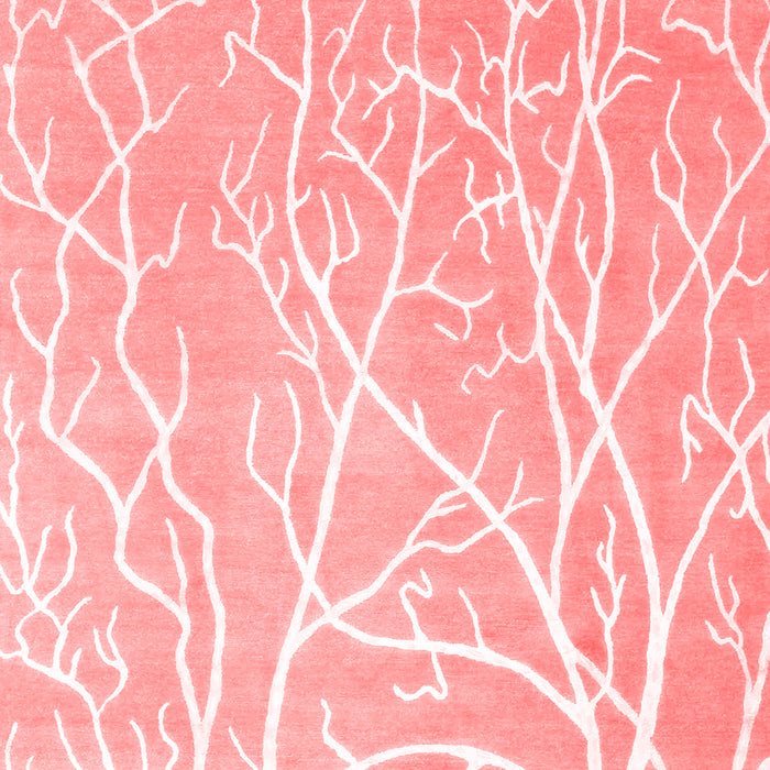 Abstract Red Contemporary Area Rugs