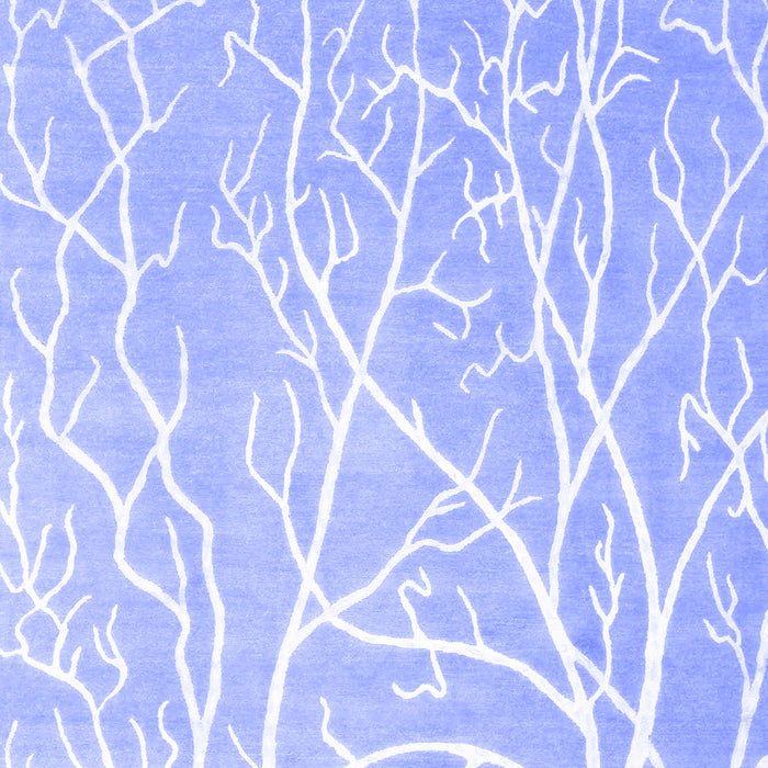 Abstract Blue Contemporary Rug, con1284blu