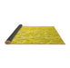 Sideview of Abstract Yellow Contemporary Rug, con1284yw