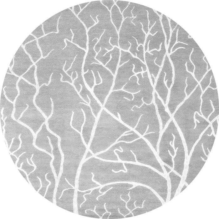 Machine Washable Abstract Gray Contemporary Rug, wshcon1284gry