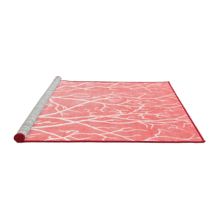 Contemporary Red Washable Rugs