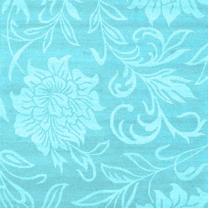 Solid Light Blue Modern Rug, con1285lblu