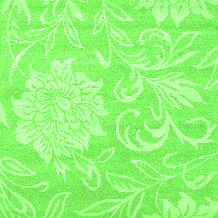 Solid Green Modern Rug, con1285grn