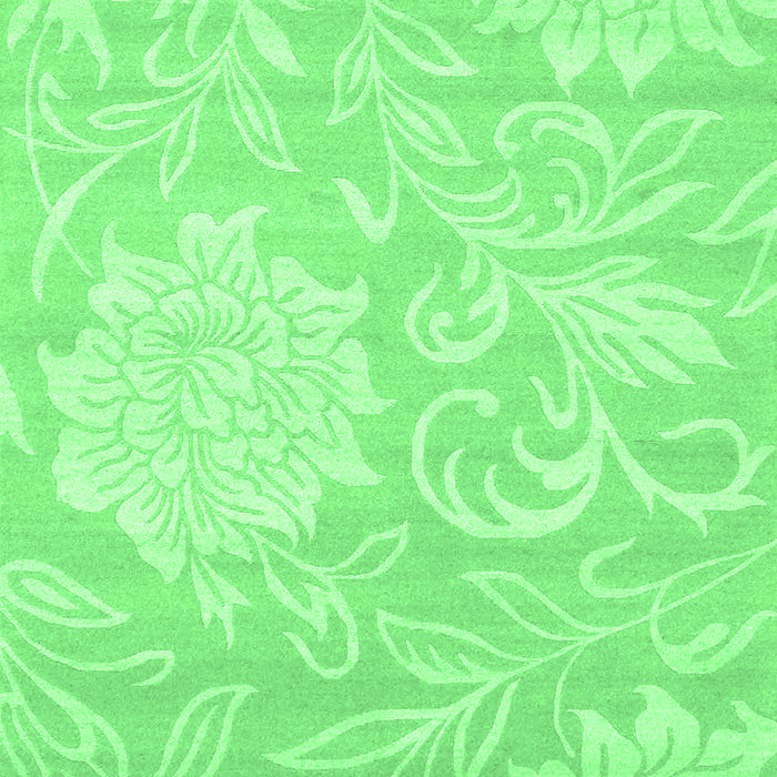 Machine Washable Solid Emerald Green Modern Area Rugs, wshcon1285emgrn