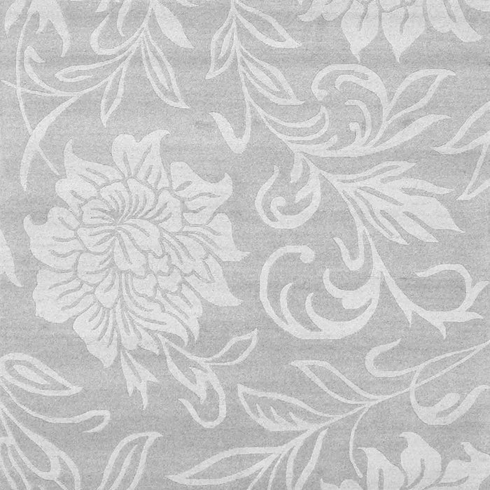 Serging Thickness of Machine Washable Solid Gray Modern Rug, wshcon1285gry