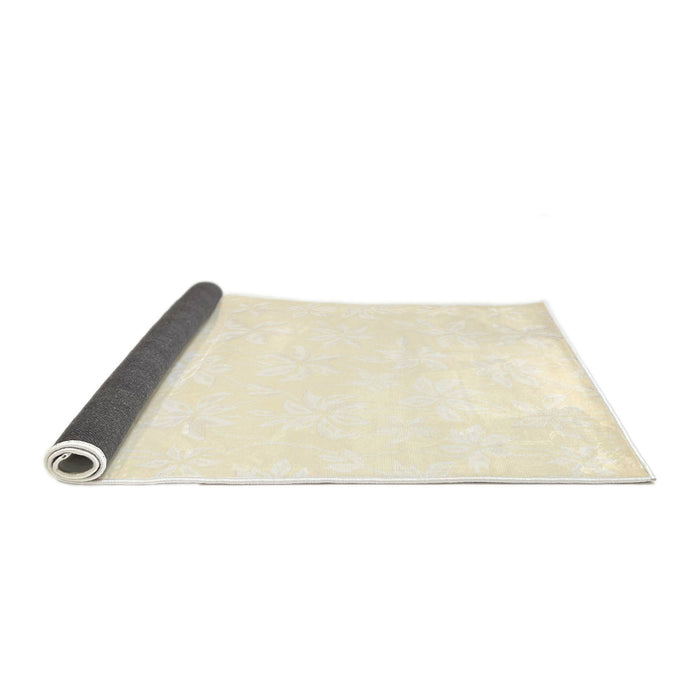 Thickness of Contemporary Beige Solid Rug, con1286