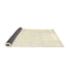 Thickness of Contemporary Beige Solid Rug, con1286