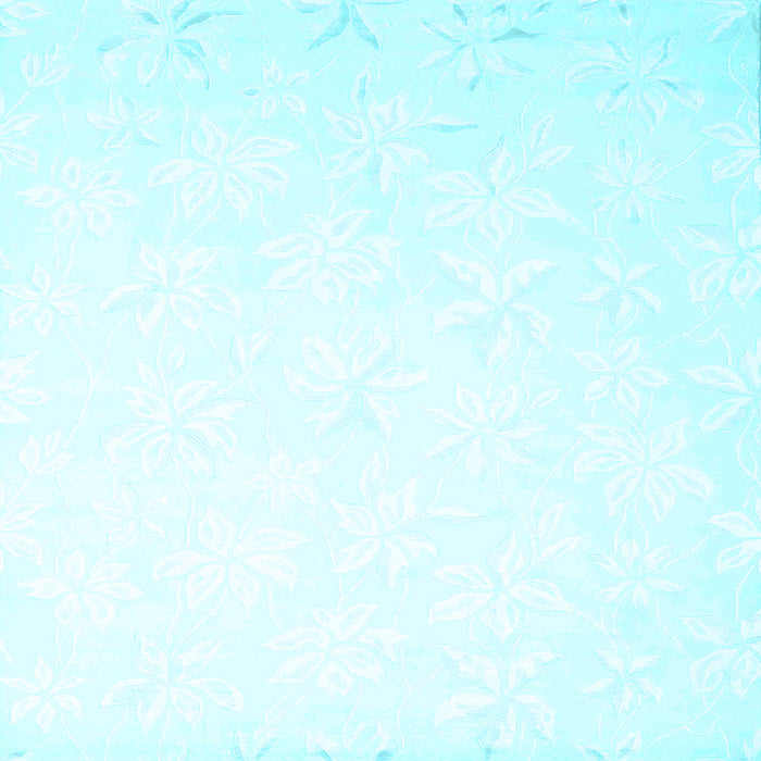 Square Solid Light Blue Modern Rug, con1286lblu