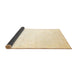 Sideview of Solid Brown Modern Rug, con1286brn