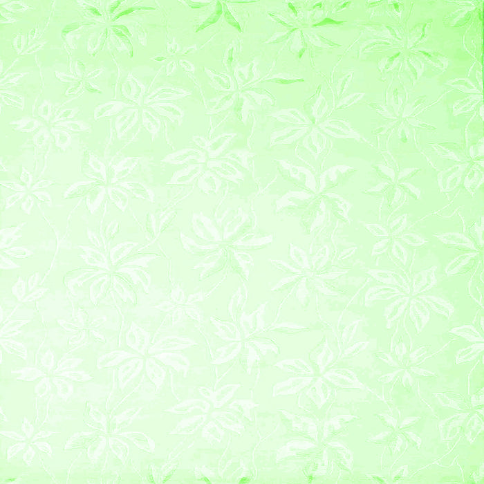 Round Machine Washable Solid Green Modern Area Rugs, wshcon1286grn