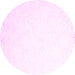 Round Solid Pink Modern Rug, con1286pnk