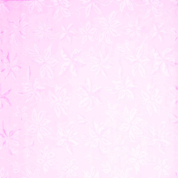 Square Solid Pink Modern Rug, con1286pnk