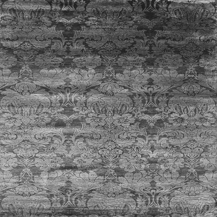 Serging Thickness of Abstract Gray Contemporary Rug, con1287gry
