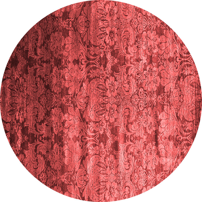 Machine Washable Abstract Red Contemporary Rug, wshcon1287red