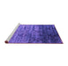 Sideview of Machine Washable Abstract Purple Contemporary Area Rugs, wshcon1287pur